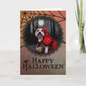 Carte Halloween - Westie - Madame (Devant)