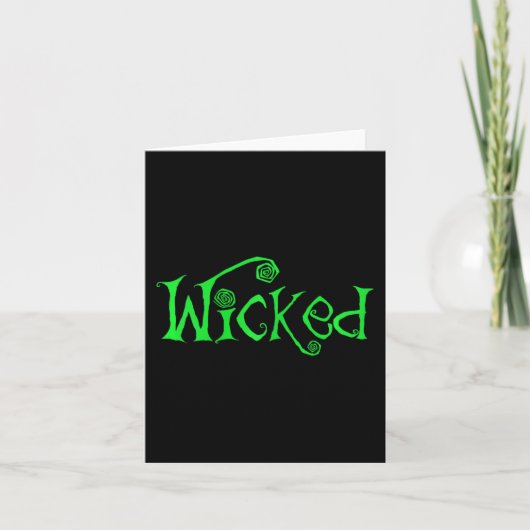 Carte Halloween Wicked Witch Fun Costume costume cadeau (Devant)