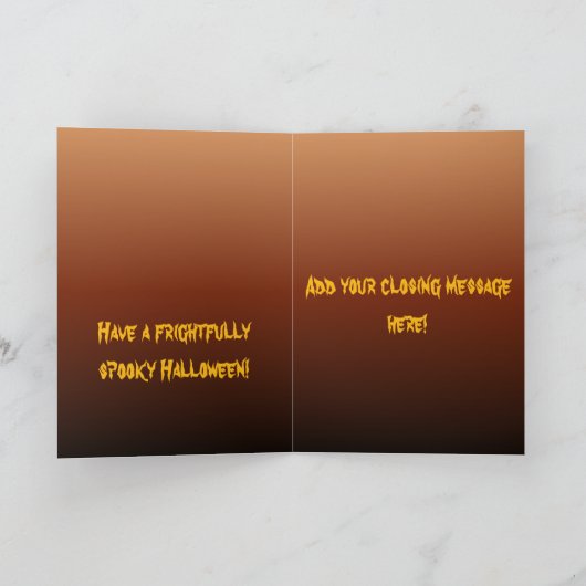 Carte Halloween Witch (Intérieur)