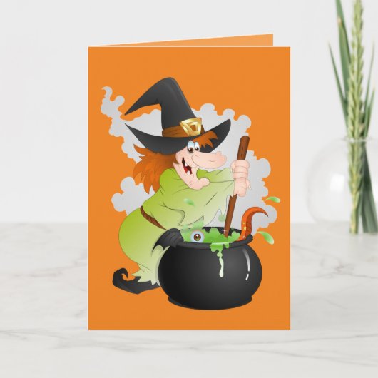 Carte Halloween Witch (Devant)