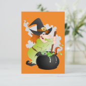 Carte Halloween Witch (Debout devant)