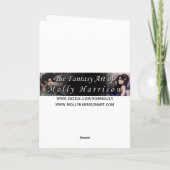 Carte Halloween witch Black Cats Fantasy (Dos)