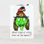 Carte HALLOWEEN WITCH JOKE (Devant)
