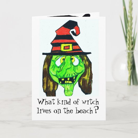 Carte HALLOWEEN WITCH JOKE (Devant)