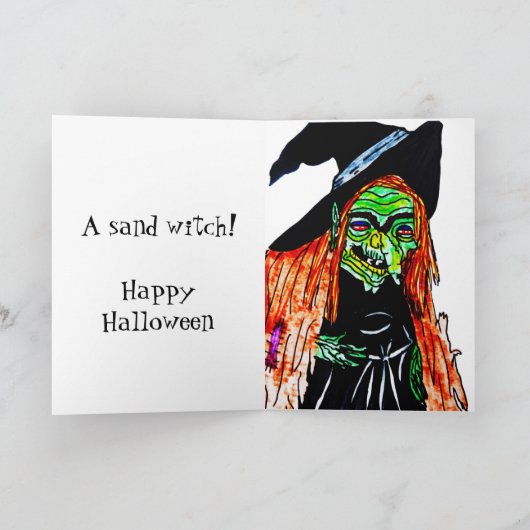 Carte HALLOWEEN WITCH JOKE (Intérieur)