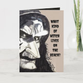 Carte HALLOWEEN WITCH JOKE (Devant)