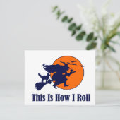 Carte Halloween Witch - Voici comment je roule (Debout devant)