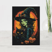 Carte Halloween Witchy (Devant)