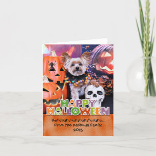 Carte Halloween - Yorkie - Vinnie