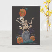 Carte HalloweenCard (Fleur jaune)
