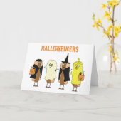 Carte Halloweiners (Fleur jaune)