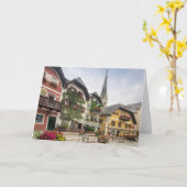 Carte Hallstatt, Autriche photo pittoresque (Fleur jaune)