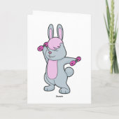 Carte Haltère Bunny Fitness (Dos)