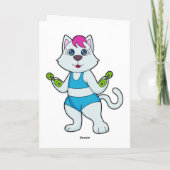 Carte Haltère de fitness pour chat (Dos)