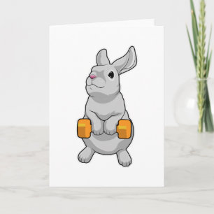 Carte Haltère de fitness pour lapin