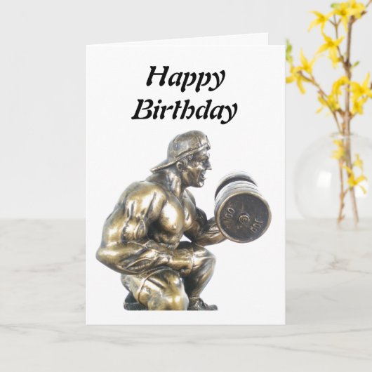 Carte Haltérophile (Fleur jaune)