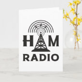 Carte HAM Radio Amateur Opérateur Antenne Code Idée cade (Fleur jaune)