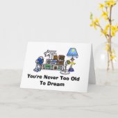 Carte Ham Radio Birthday Card avec Hula Girl (Fleur jaune)