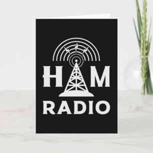 Carte HAM Radio Opérateur Antenne Code Amateur Idée cade