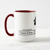 Carte Ham Radio QSL Père Noël Mug (Gauche)