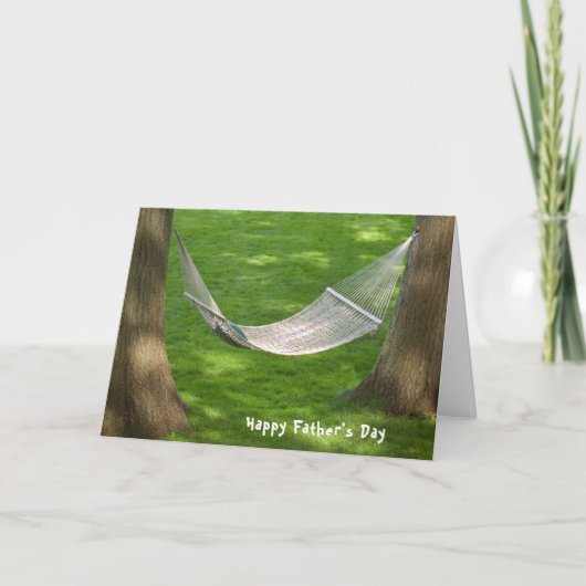 Carte Hamac pour la fête des pères (Devant)