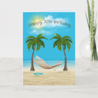 Hamac sur la plage 70e anniversaire
