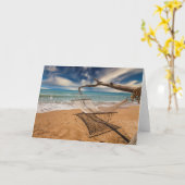 Carte Hamac sur le rivage (Fleur jaune)