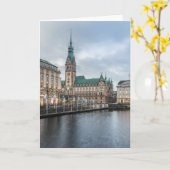 Carte Hambourg Allemagne (Fleur jaune)