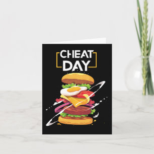 Carte Hamburger Lover Cadeau Fast Food Gym Entraînement