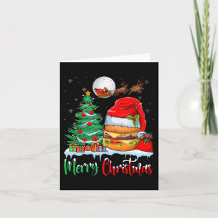 Carte Hamburger portant Noël Noël Noël - Joyeux Noël