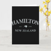 Carte Hamilton New Zealand Hamilton Nz Graphic Print (Fleur jaune)