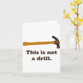 Carte Hammer This Is Not A Drill  (Fleur jaune)