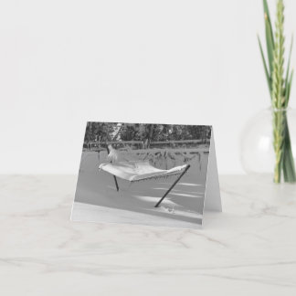 Carte Hammock in the Snow Notecards