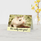 Carte Hammyville - Cute Hamster (Fleur jaune)