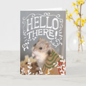 Carte Hammyville - Hamster Hello There (Fleur jaune)