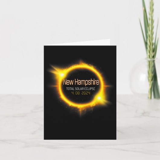 Carte Hampshire Total Solar Eclipse America 04.08 avril. (Devant)