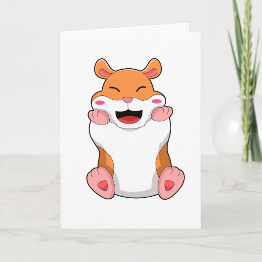 Carte Hamster à joues rouges (Devant)