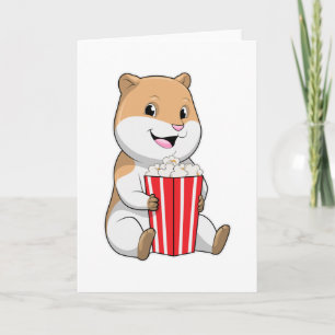 Carte Hamster au cône de Popcorn