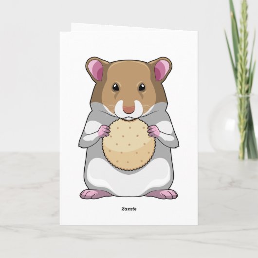 Carte Hamster avec biscuit (Dos)