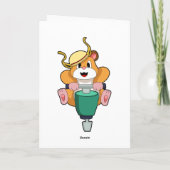 Carte Hamster avec marteau-piqueur (Dos)