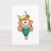 Carte Hamster avec marteau-piqueur (Devant)