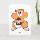 Carte Hamster avec noix (Dos)