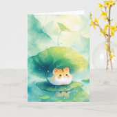 Carte Hamster Floating Fun (Fleur jaune)