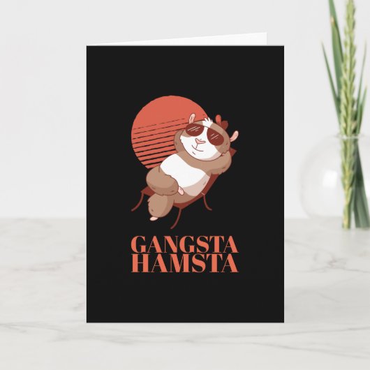 Carte Hamster - Gangsta Hamsta (Devant)