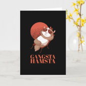 Carte Hamster - Gangsta Hamsta (Fleur jaune)