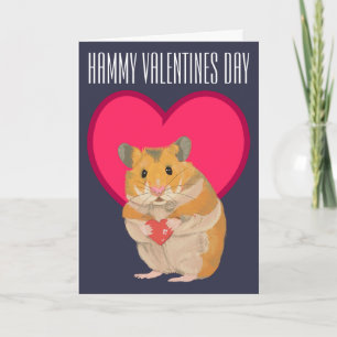 Carte Hamster - Hammy Valentines - Carte modifiabl
