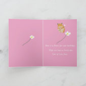 Carte Hamster mou avec fleurs (Intérieur)