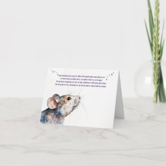Carte Hamster Sympathy Loss of Pet Condolences