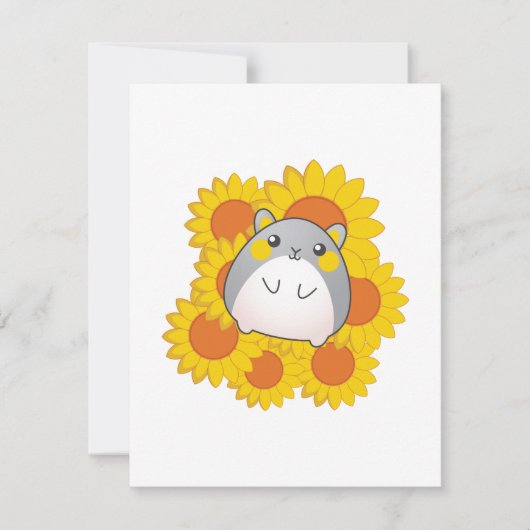 Carte Hamster tournesol (Devant)