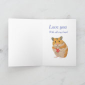 Carte Hamster - Valentines modifiables (Intérieur)